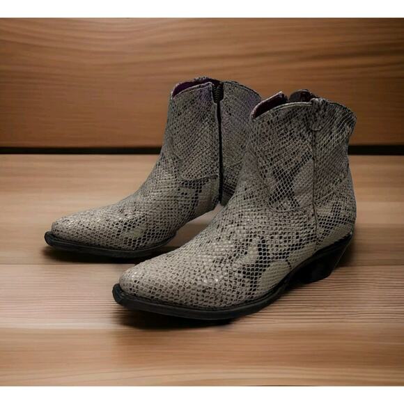 Freebird by Steven Size 7 Boots Miramar Snak  Leather Buckle Pointed Toe - Picture 6 of 9